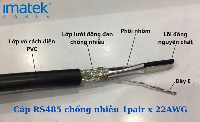 Cáp Tín Hiệu Vặn Xoắn Chống Nhiễu RS485